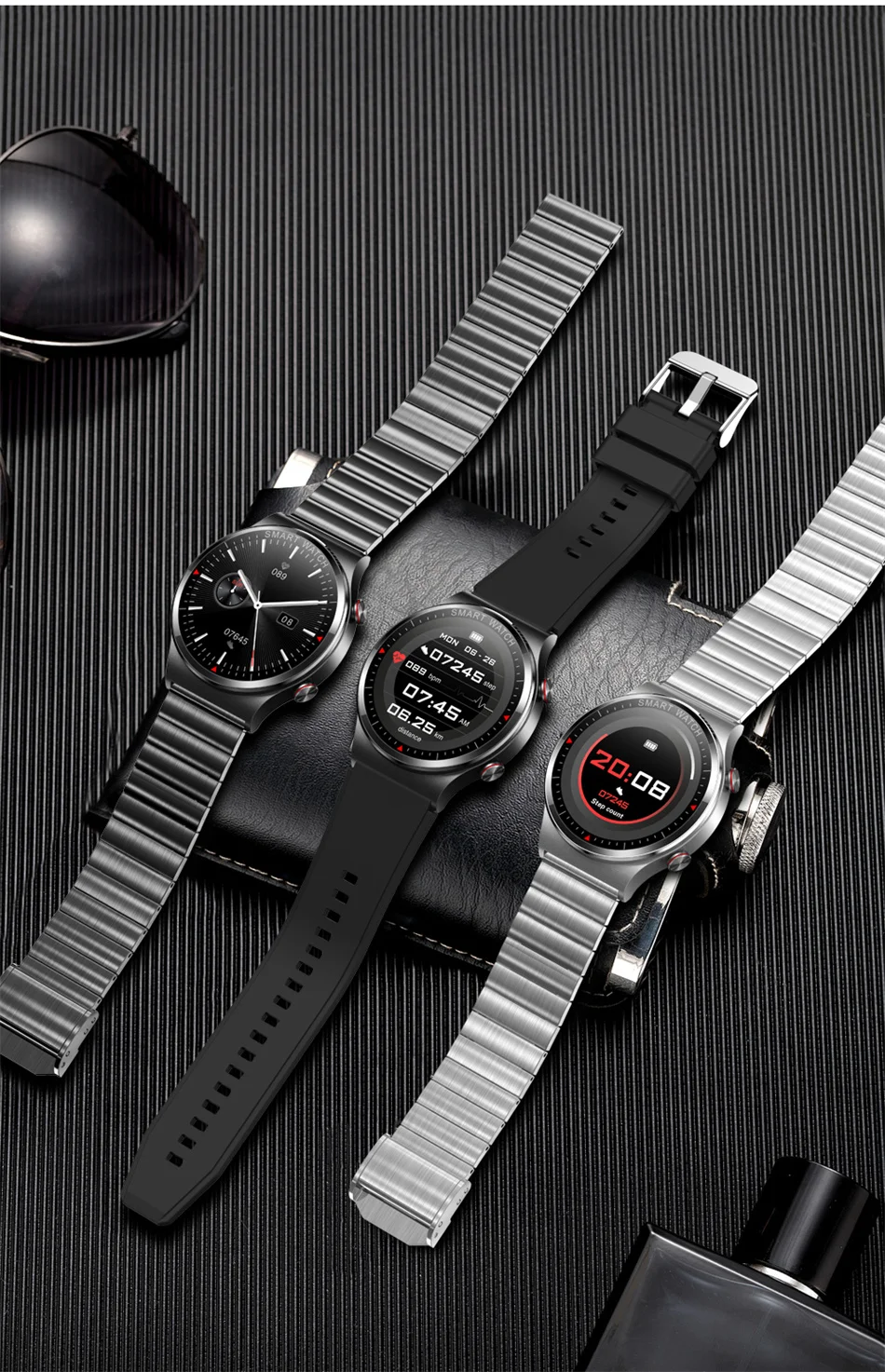 2022 New Men Bluetooth Call Smartwatch Women Man ECG+PPG color Touch Screen Sports Waterproof Music Smart Watch For Android IOS