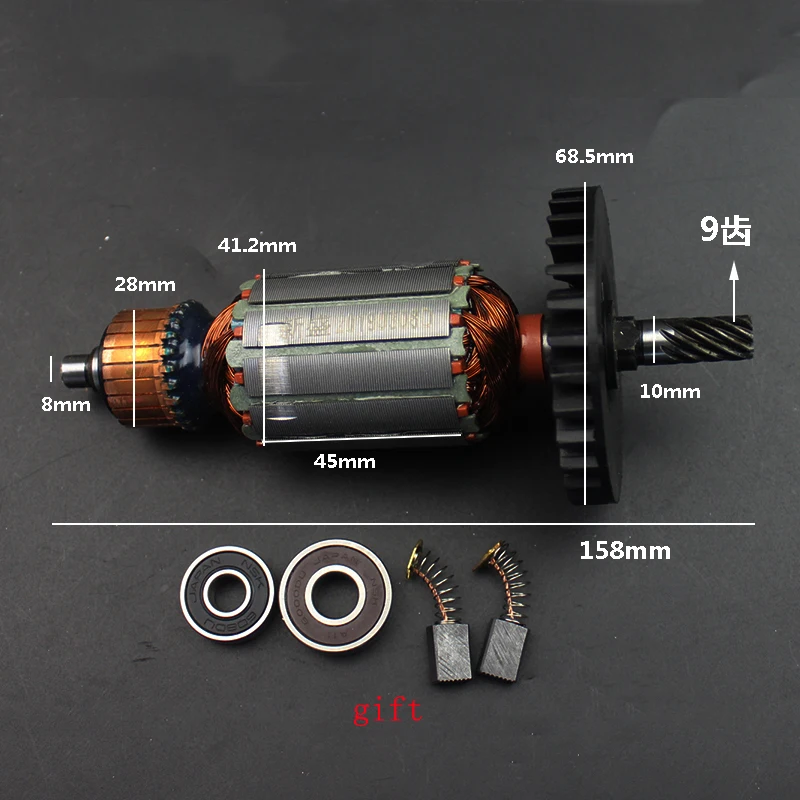 AC220-240V якорь роторный статор Замена для Makita 5704R DCA MIY-FF / FF02-185 электродвигатель