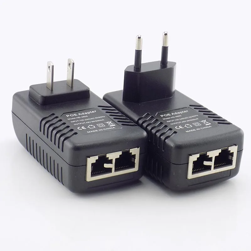 Блок питания 48 В постоянного тока адаптер 24 Вт 0 5 А стандартный Poe для IP камеры