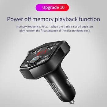 

Onever FM Transmitter Bluetooth 5.0 Wireless Car Kit Hands-Free LCD MP3 Player Dual USB Charger USB TF Card Modulator Stable New