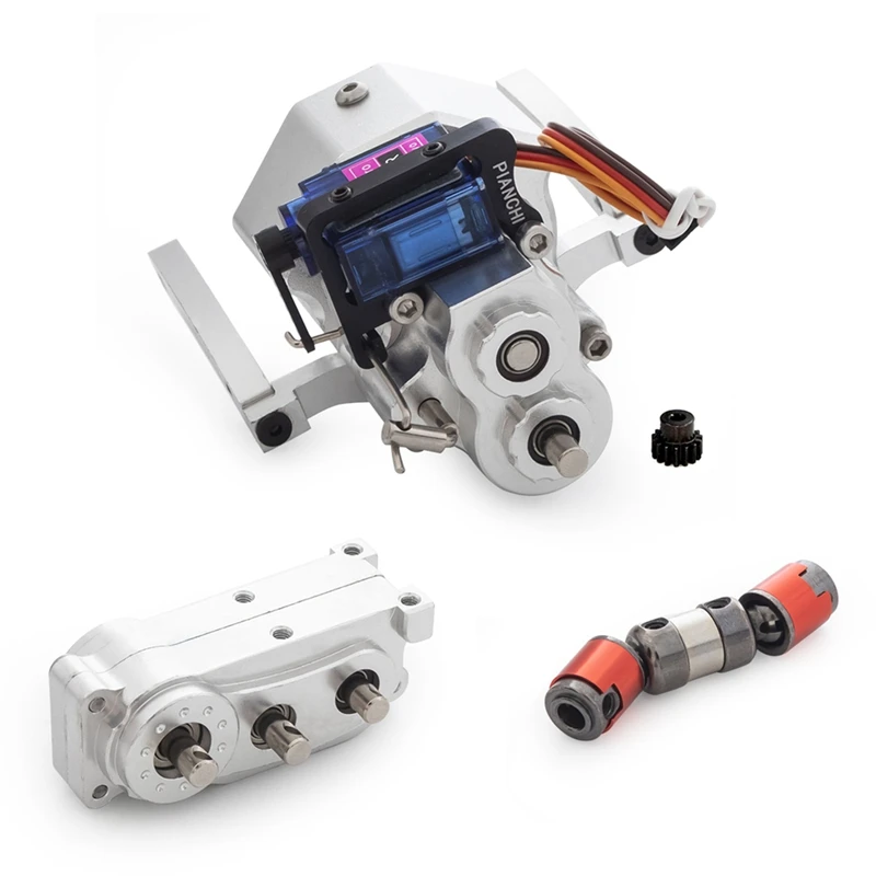 Front Motor Transmission Prefixal Shiftable Gearbox Transfer Case for 1/10 RC Crawler Car Axial SCX10 &ampamp II 90046 | Игрушки и хобби