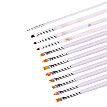 

BORN PRETTY Nail Art Brush Flower Painting Drawing Brush Acrylic UV Gel Pen Ombre Half Moon Brushs Nail Art Tool DIY Design