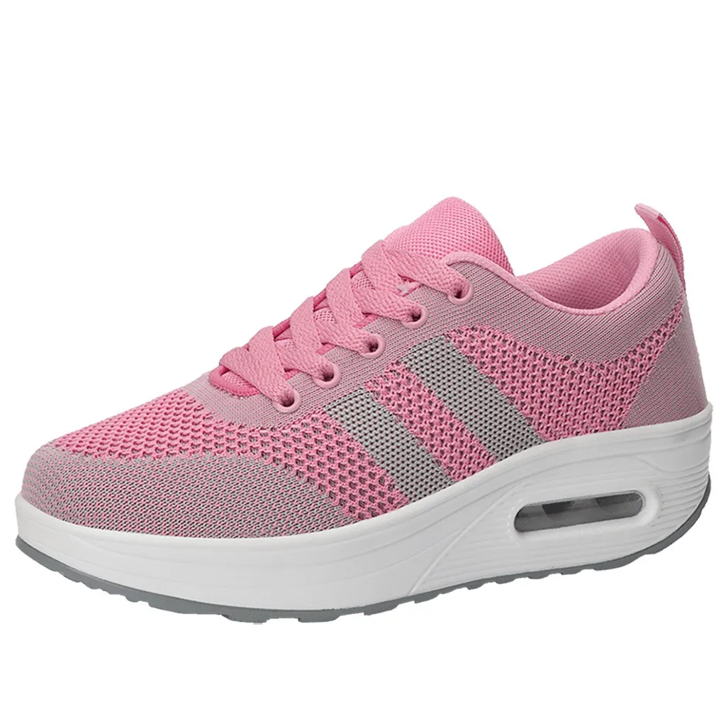 

Women's chunky sneakers Non-Slip Lightweight Running Shoes High Quality Breathable Air Mesh Leisure platform Ultra-light Shoes