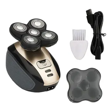 

New 5-head Electric Shaving Razor Ricoh Shaving Men 4D Waterproof USB Rechargeable Multifunction Shaver