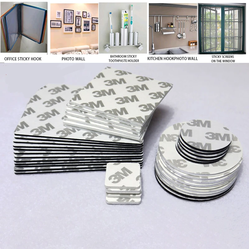 

3M double-sided tape for strong fixing of wall car/photo frame double-sided tape, high-viscosity power strip holder, no punching