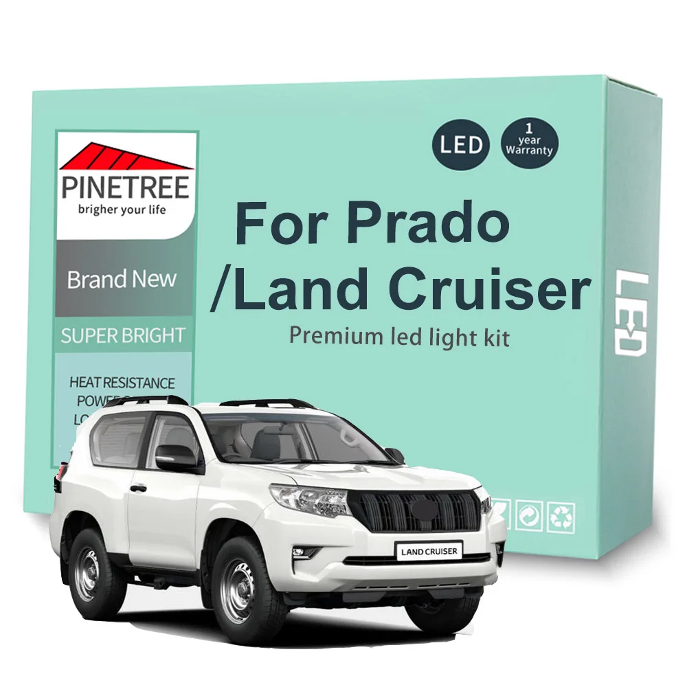 Комплект Светодиодная лампа для освещения салона автомобиля Toyota Land Cruiser 80 100 200 Prado