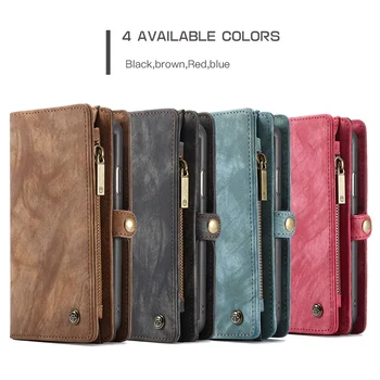 

Besegad 2 in 1 Detachable Magnetic Flip Cover Leather Wallet Phone Protective Case with 11 Card for Apple iPhone 7 8 Plus