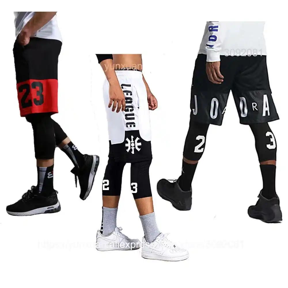 basketball shorts and tights