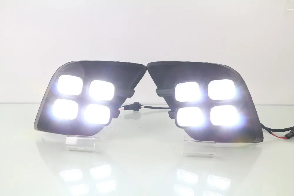 

Qirun led drl daytime running light for toyota revo Hilux Vigo 2015-2016