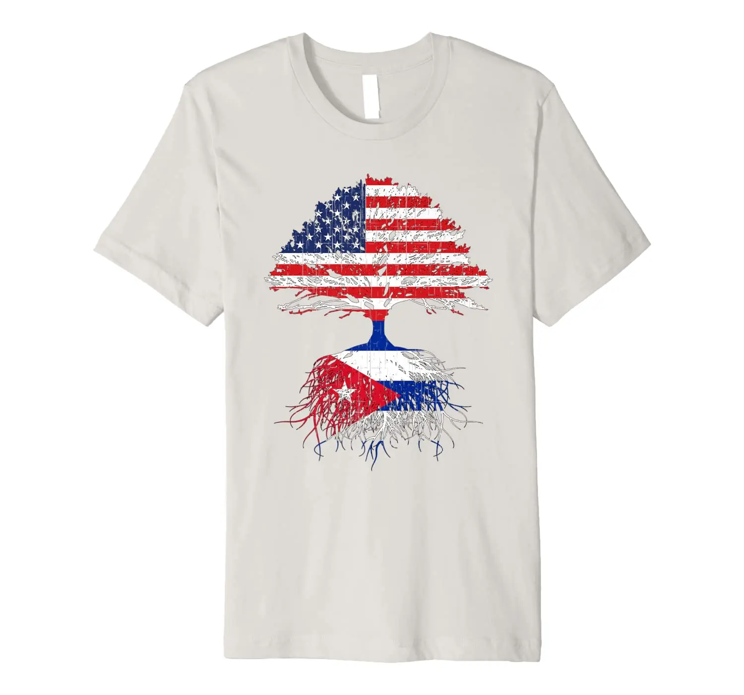 Cuban Roots American Shirt Cuba Flag Naturalization Premium T-Shirt | Мужская одежда