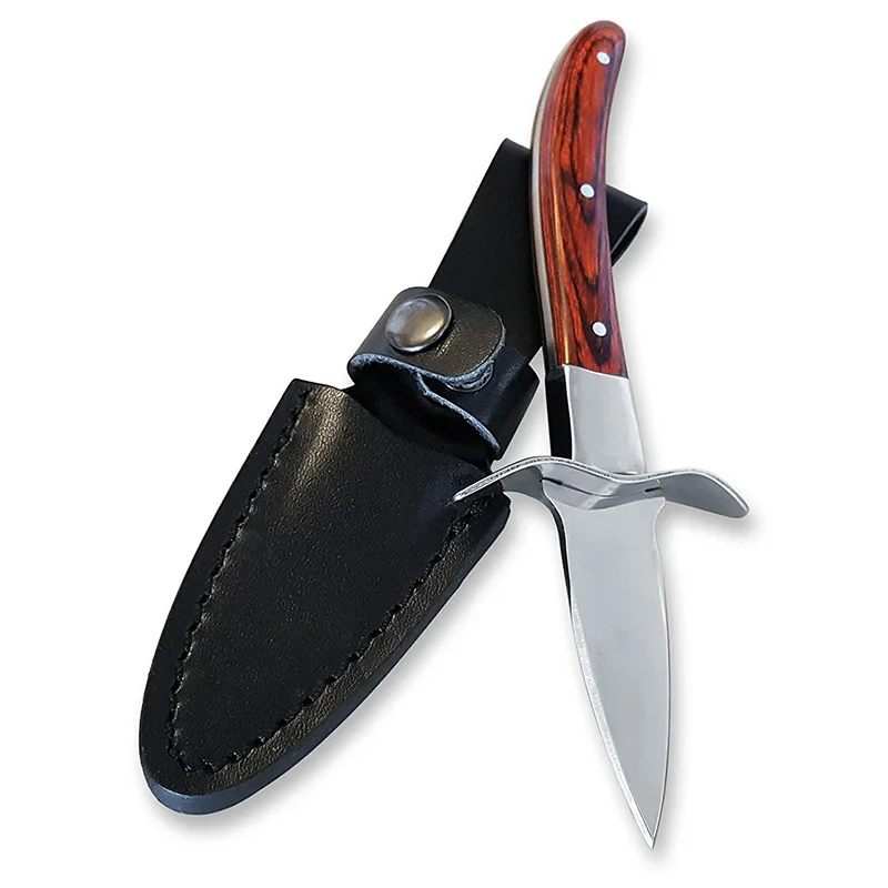 

Stainless steel oyster knife wooden handle oyster knife shell tool oyster knife Seafood Opener