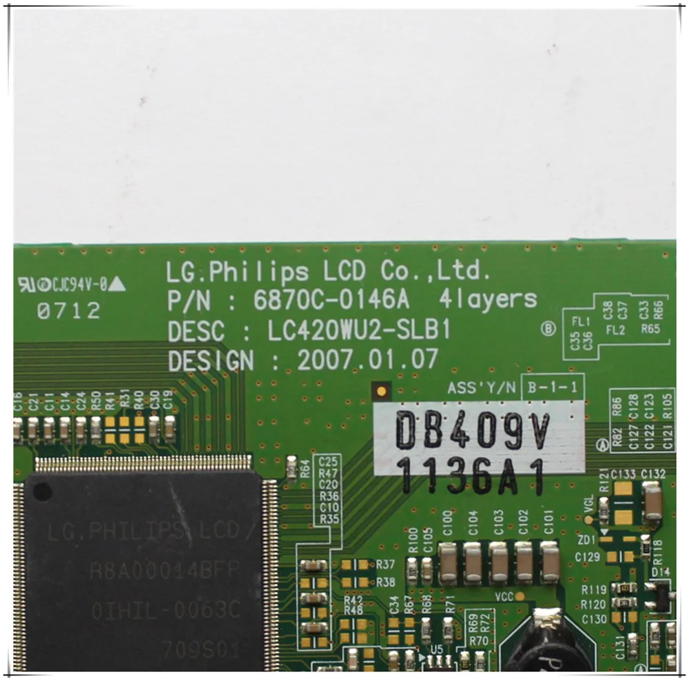 6870C 0146A LC420WU2 SLB1 Tcon доска для ТВ логическая профессиональная тестовая бесплатная