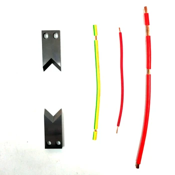 

1 Set Wire Stripping Tungsten Steel Knife Blade for SWT508 Model Wire Stripping Peeling Cutting Machine V Shape R3 Radius