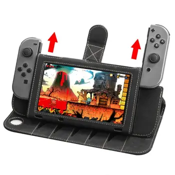 

Portable PU Leather Case Protective Bag Game Card Storage Pouch for NS Switch