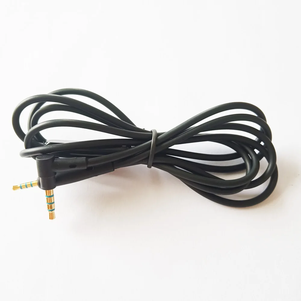 Наушники аудио кабель для Bose QC25 Тихий комфорт QC35 OE2 гарнитуры кабели от 2,5 мм до 3,5 мм с микрофоном для iPhone Android iPhone - Цвет: Черный