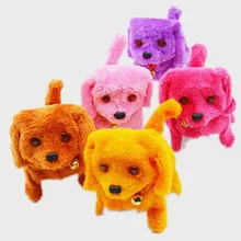 Электрический Щенок Детские игрушки назад Моделирование игрушки для детей Подарки может лаять плюшевая игрушка для мальчиков и девочек