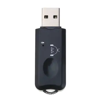 

USB Bluetooth Receiver Wireless Stereo Audio Adapter with Microphone for Car MP3 R2LC