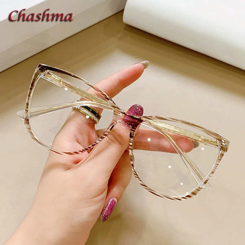 Женские очки кошачий глаз Chashma оправа для солнцезащитных очков TR 90 модные в