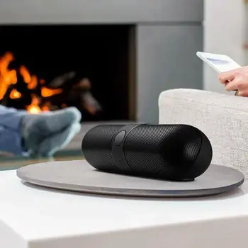 

Pill Capsule Portable Bluetooth Wireless Speaker Mini Bass Aux Stereo Mp3 Music Subwoofer Compact USB Speaker