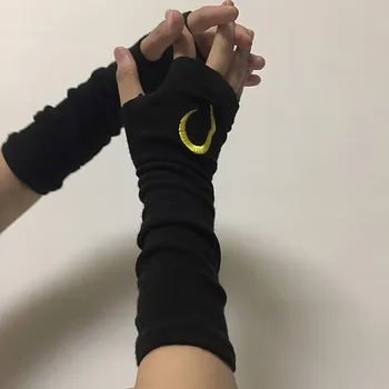 

finger gloves long for Arm wear Solid New Harajuku embroidered cuffs gloves for men women summer thin glovers sun protection