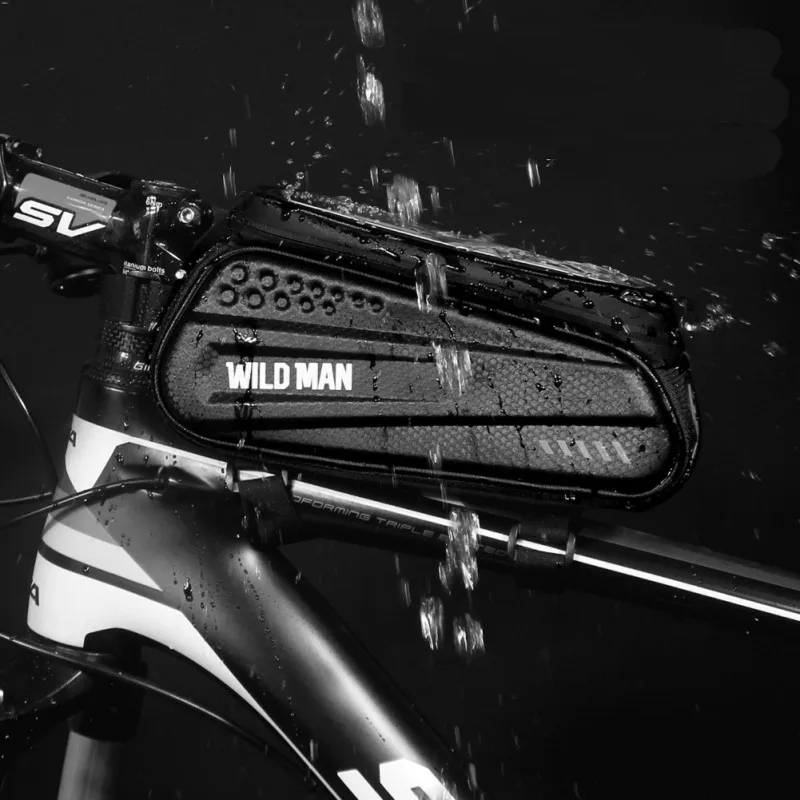 

Mountain Bike Hard Shell Bag Rainproof Touch Screen Phone Case Bag Bike Top Tube Bag Cycling Accessories Hard Shell Storage Bag