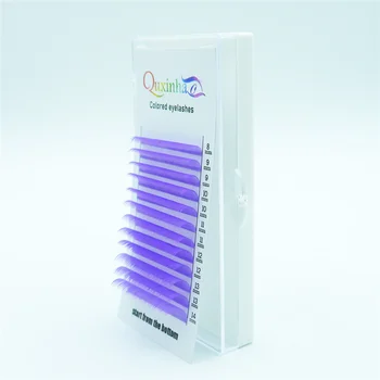 

QUXINHAO Lashes Natural Long Color Eyelash Extension0.07/0.10 8-14 mm Mixed Length C D Curl Soft Colored Lahses