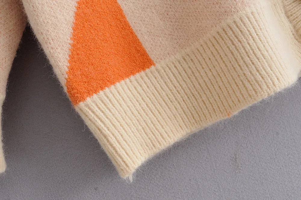 OMCHION Invierno Mujer Winter Clothes V Neck Triangle Korean Sweater Cardigan Women Casual Thick Knitted Cardigans LP216