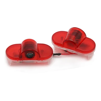 

2pcs Car-styling Welcome Door Warning Light LED Laser Projector Logo Lamp Sticker Car Accessories For Ford Logo Mondeo MK4 S-MAX