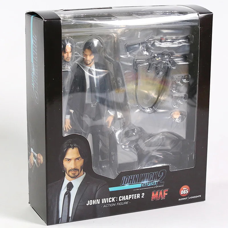 MAFEX 085 John Wick Chapter 2 Keanu Ривз ПВХ фигурка Коллекционная модель игрушки