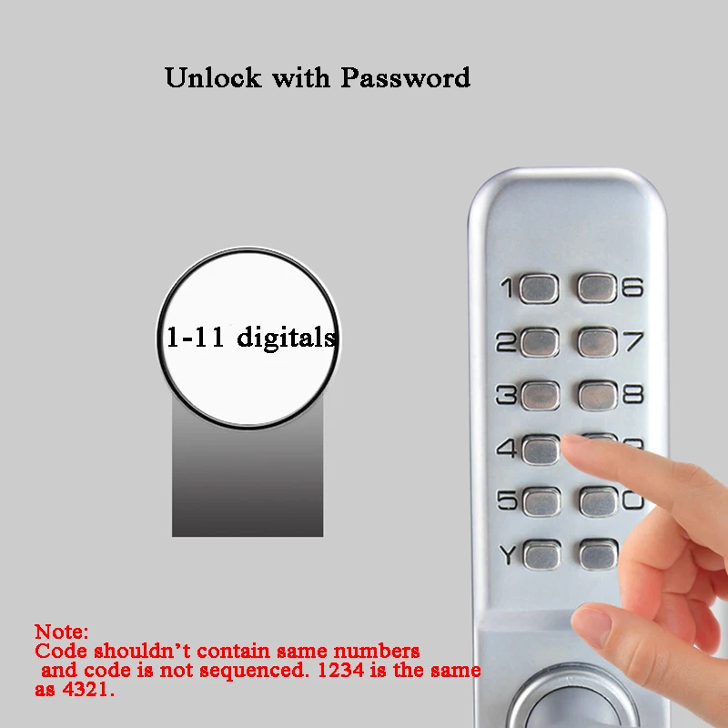 Glass door digital lock Waterproof mechanical keyless lock keypad Password door Office/shop/store/market security Gate opener Glass door digital lock Waterproof mechanical keyless lock keypad Password door Office/shop/store/market security Gate opener