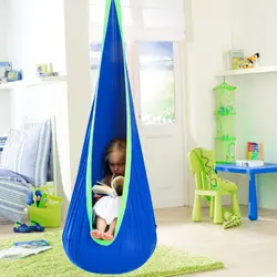 Гамак Pod подвесное сиденье Удобная воздушная Подушка на молнии для наружного двора Экономия пространства для дома Дерево для детей