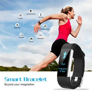 

Fitness Tracker HR Activity Tracker Watch with Heart Rate Monitor IP67 Waterproof Smart Bracelet Calorie Counter Pedometer