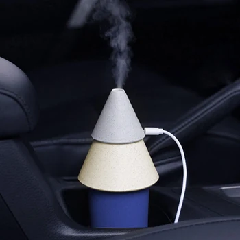 

250ML Fogger Mist Maker Mini Air Humidifier Pine Tree Mute DC5V USB Portable Ultrasonic Humidifier For Car Office Dormitory