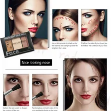 1 шт. 3 цвета мерцающая пудра хайлайтер палитра Макияж лица стойкая косметика для женщин JS11