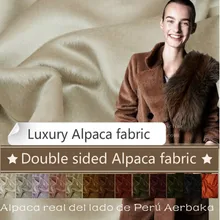 Смешанные цвета Ткань Альпака метр двойное зимнее пальто куртка Шерсть альпака ткань 150 см широкая шерстяная ткань Ткань Альпака