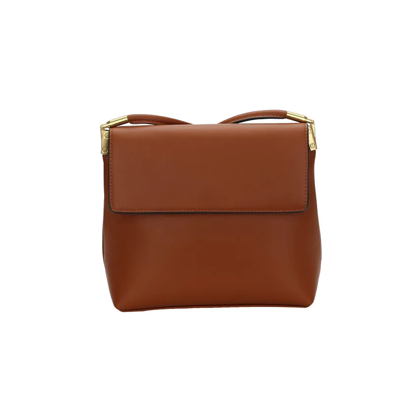 

Luxury women's bag designer simple and generous single shoulder slant span PU leather solid color women's bag