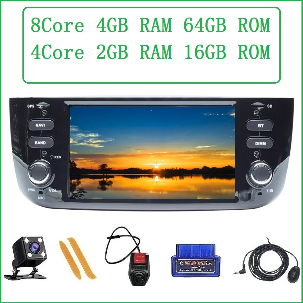 Мультимедийный плеер ZLTOOPAI Android 10 для Fiat/Linea/Punto evo 2012-2015 радио FM GPS Navi SWC can-шина 3G/4G Wi-Fi