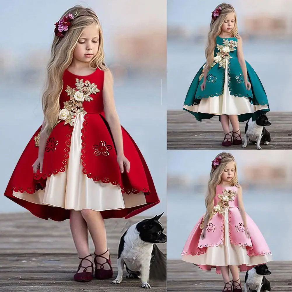 Детская одежда для девочек вечернее платье принцессы для вечерние праздничный костюм