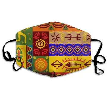 

African National Patterns print Dustproof and windproof mask, washable and reusable, suitable for outdoor sports