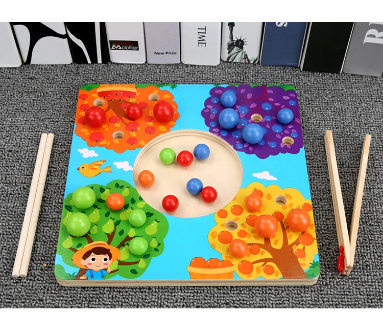 Детские головоломки игрушки концентрат на учебные палочки для еды бусины и шариковые игры деревянные обучающие средства родитель-ребенок tabl