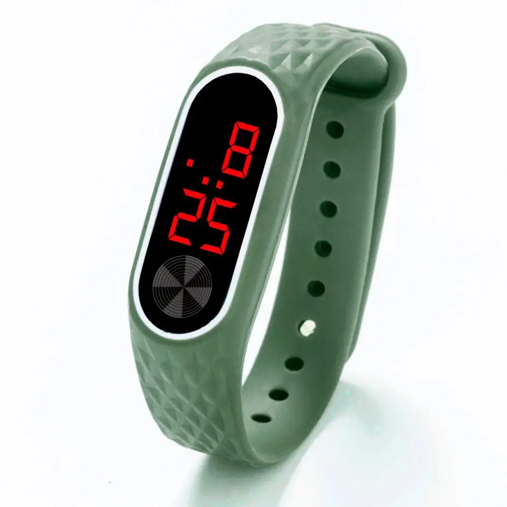 Спортивные часы мужские светодиодный цифровой выставка браслетов часы студентов силикагель спортивные часы Reloj deportivo relogio masculino A1