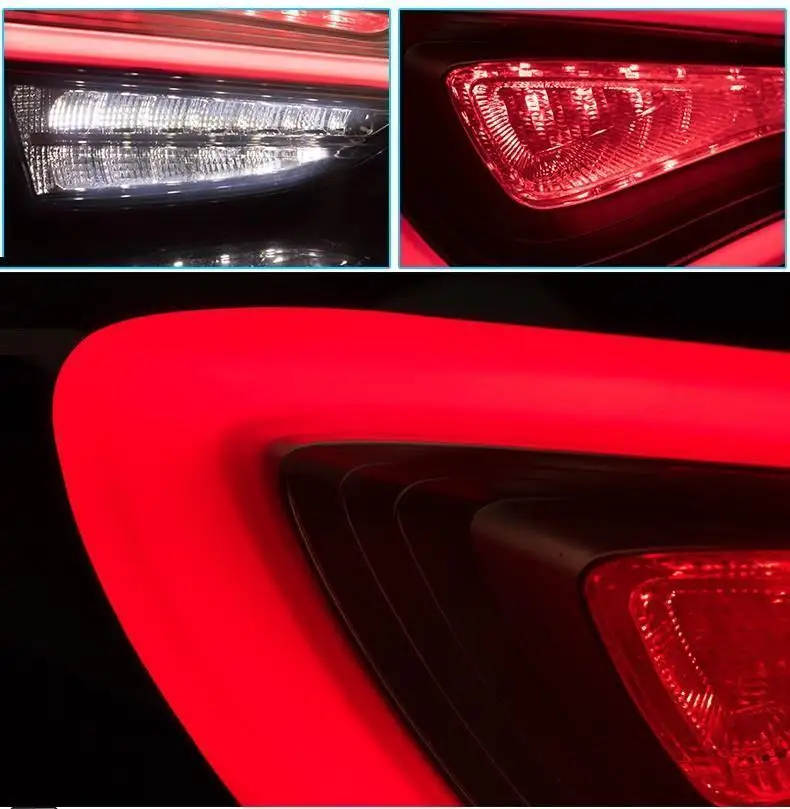 Запчасти лампы Luces Para Drl Авто боковой сигнал поворота ходовые Автомобильные светодиодные фары Задние Автомобильные фары в сборе для hyundai Elantra
