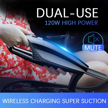 

0.5L 120W 4500pa Handheld Cordless Vacuum Cleaner For Car Home Use Filter Portable Rechargeable Wet Dry