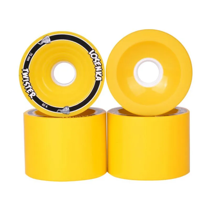 4 pcs/lot 82A High Performance Street Brushing Skate Board Wheel 75mm*56mm Skateboard Rodas for Flat Single Double Long Road | Спорт и