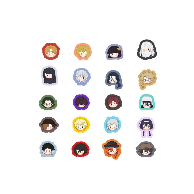 20 / ִϸ̼ Bungou    ƼĿ Dazai Nakahara Chuya PVC ƼĿ  Nakajima Atsushi Ϳ  CS643