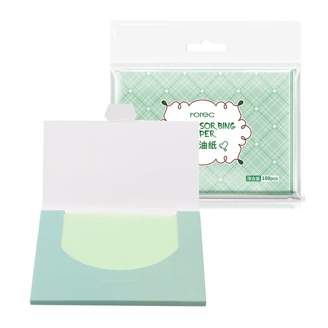 100Sheets pack Facial Oil Blotting Sheets Face Oil Control Absorbing Film Blotting Paper Cleaning Face Beauty