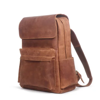 

Men Backpack Men Thick Genuine Leather Backpacks For Teenagers Luxury Designer Casual Large Capacity Laptop Bag Male Travel Bags