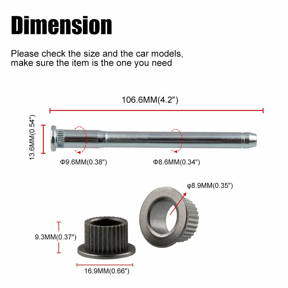 Оцинкованная стальная Петля двери автомобиля Pin комплект втулок для GMC S15 пикап-1995-2004 автомобильные дверные оси аксессуары для декорирования машины