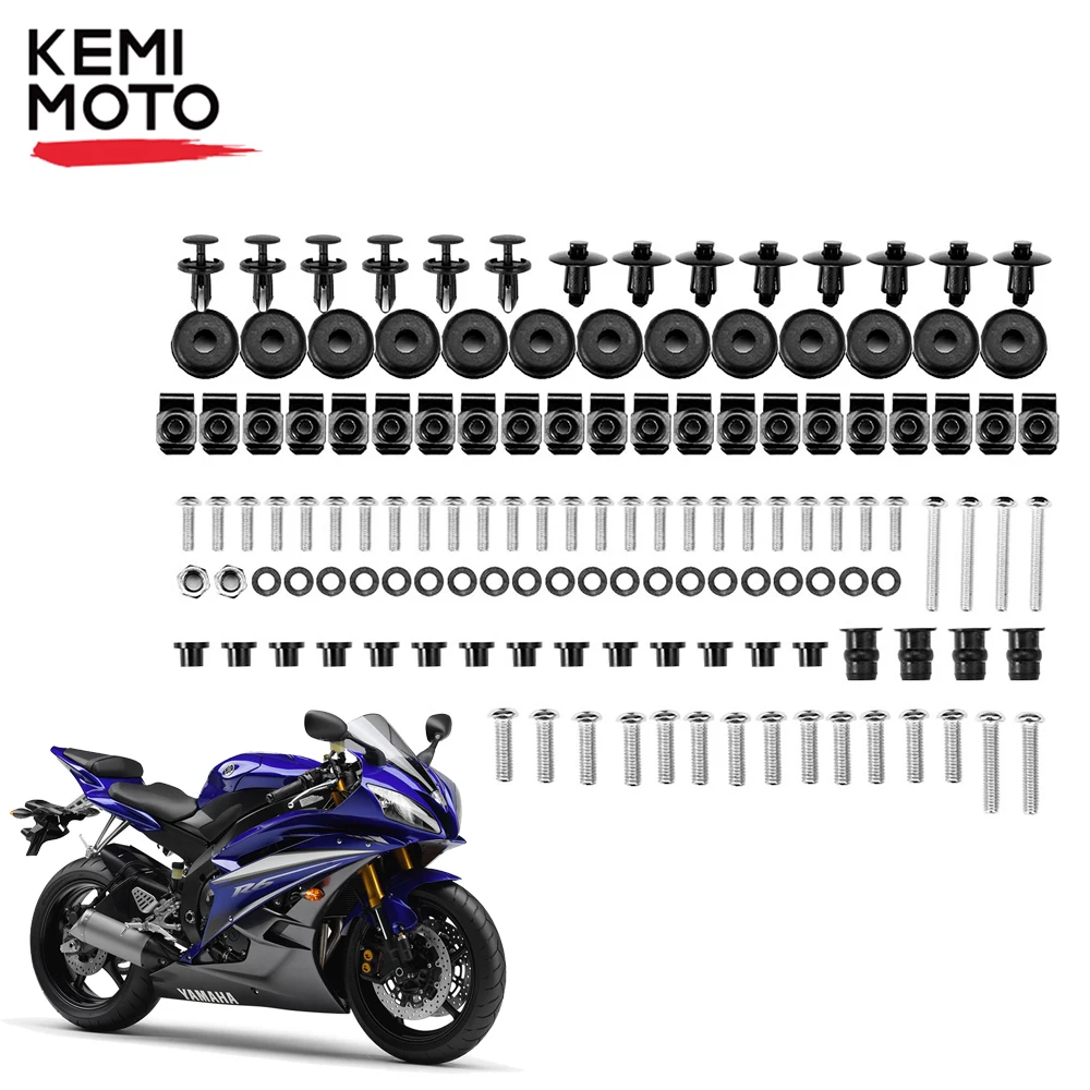 Complete Fairing Bolt Kit body screws for Yamaha YZF R6 19992002 Auto