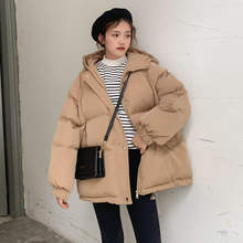Shipped within 12h Women’s Winters Coats 2020 Hooded Winter Bomber Jackets Women Thick Quited Cotton Parka Oversize Loose Jacket